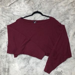 oversized cropped sweater